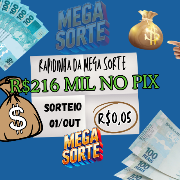 💰  RAPIDINHA VALENDO R$216 MIL NO PIX! 💸 